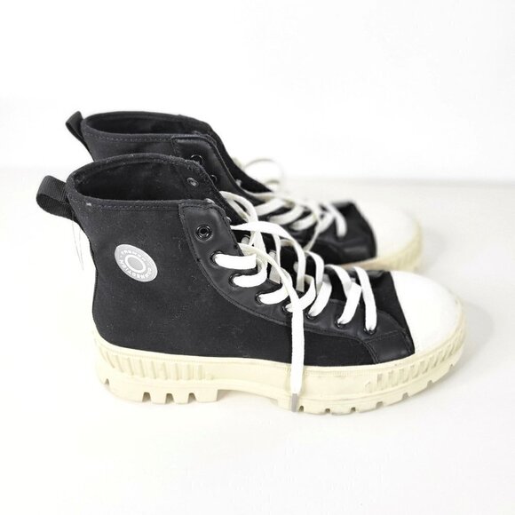 New - French Connection Women's Danika Lace-up High Top Platform Sneakers Sz 11 - Picture 4 of 16